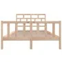 Estructura de cama de madera maciza de pino 160x200 cm de vidaXL, Camas y somieres - Ref: Foro24-3101358, Precio: 137,65 €, D...