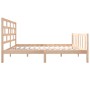 Estructura de cama de madera maciza de pino 160x200 cm de vidaXL, Camas y somieres - Ref: Foro24-3101358, Precio: 139,37 €, D...