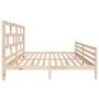 Bettgestell aus massivem Kiefernholz, 200 x 200 cm von vidaXL, Betten und Lattenroste - Ref: Foro24-3101303, Preis: 151,94 €,...