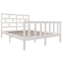 Estructura de cama madera maciza de pino blanco 135x190 cm de vidaXL, Camas y somieres - Ref: Foro24-3101324, Precio: 152,92 ...