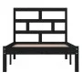 Estructura de cama madera maciza de pino negro 100x200 cm de vidaXL, Camas y somieres - Ref: Foro24-3101212, Precio: 127,30 €...