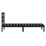 Estructura de cama madera maciza de pino negro 100x200 cm de vidaXL, Camas y somieres - Ref: Foro24-3101212, Precio: 127,30 €...