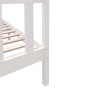 Massives Bettgestell aus weißem Kiefernholz, 135 x 190 cm von vidaXL, Betten und Lattenroste - Ref: Foro24-3101324, Preis: 15...