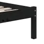 Estructura de cama madera maciza de pino negro 100x200 cm de vidaXL, Camas y somieres - Ref: Foro24-3101212, Precio: 127,30 €...