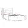 Estructura de cama madera maciza de pino negro 100x200 cm de vidaXL, Camas y somieres - Ref: Foro24-3101212, Precio: 127,30 €...