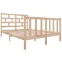 Bettgestell aus massivem Kiefernholz, 120 x 190 cm von vidaXL, Betten und Lattenroste - Ref: Foro24-3101318, Preis: 119,26 €,...
