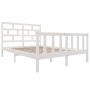 Estructura de cama madera maciza de pino blanca 150x200 cm de vidaXL, Camas y somieres - Ref: Foro24-3101354, Precio: 150,57 ...