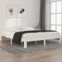 Solid white pine wood bed frame 160x200 cm by vidaXL, Beds and slatted bases - Ref: Foro24-810376, Price: 112,22 €, Discount: %
