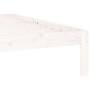 Massiver Bettrahmen aus weißem Kiefernholz, 160 x 200 cm von vidaXL, Betten und Lattenroste - Ref: Foro24-810376, Preis: 113,...