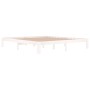 White solid wood bed frame Supe King 180x200 cm by vidaXL, Beds and slatted bases - Ref: Foro24-810381, Price: 119,52 €, Disc...
