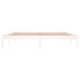 White solid wood bed frame Supe King 180x200 cm by vidaXL, Beds and slatted bases - Ref: Foro24-810381, Price: 119,52 €, Disc...