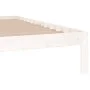 Weißer Massivholzbettrahmen Supe King 180x200 cm von vidaXL, Betten und Lattenroste - Ref: Foro24-810381, Preis: 117,99 €, Ra...