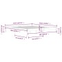 Weißer Massivholzbettrahmen Supe King 180x200 cm von vidaXL, Betten und Lattenroste - Ref: Foro24-810381, Preis: 119,52 €, Ra...