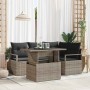 Conjunto de sofá de jardín Manual 5 pcs Gris 100 x 55 x 73 cm