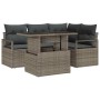 Conjunto de sofá de jardín Manual 5 pcs Gris 100 x 55 x 73 cm