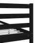 Estructura de cama de madera maciza negro 200x200 cm de vidaXL, Camas y somieres - Ref: Foro24-3101112, Precio: 195,61 €, Des...
