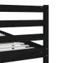 Estructura de cama de madera maciza negro 200x200 cm de vidaXL, Camas y somieres - Ref: Foro24-3101112, Precio: 193,20 €, Des...