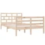 Kleines Doppelbettgestell aus Massivholz, 120 x 190 cm von vidaXL, Betten und Lattenroste - Ref: Foro24-3101253, Preis: 123,2...