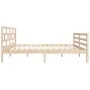 Kleines Doppelbettgestell aus Massivholz, 120 x 190 cm von vidaXL, Betten und Lattenroste - Ref: Foro24-3101253, Preis: 123,2...