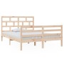 Estructura de cama de madera maciza de pino 140x200 cm de vidaXL, Camas y somieres - Ref: Foro24-3101283, Precio: 129,24 €, D...