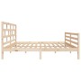 Estructura de cama de madera maciza de pino 140x200 cm de vidaXL, Camas y somieres - Ref: Foro24-3101283, Precio: 129,24 €, D...
