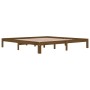 Honigbrauner Bettrahmen aus massivem Kiefernholz, 200 x 200 cm von vidaXL, Betten und Lattenroste - Ref: Foro24-810388, Preis...