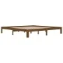 Honigbrauner Bettrahmen aus massivem Kiefernholz, 200 x 200 cm von vidaXL, Betten und Lattenroste - Ref: Foro24-810388, Preis...