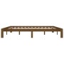 Honigbrauner Bettrahmen aus massivem Kiefernholz, 200 x 200 cm von vidaXL, Betten und Lattenroste - Ref: Foro24-810388, Preis...
