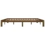 Honigbrauner Bettrahmen aus massivem Kiefernholz, 200 x 200 cm von vidaXL, Betten und Lattenroste - Ref: Foro24-810388, Preis...