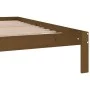 Honigbrauner Bettrahmen aus massivem Kiefernholz, 200 x 200 cm von vidaXL, Betten und Lattenroste - Ref: Foro24-810388, Preis...