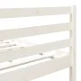Weißer Doppelbettrahmen aus Massivholz, 135 x 190 cm von vidaXL, Betten und Lattenroste - Ref: Foro24-3101259, Preis: 146,69 ...