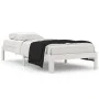 Estructura de cama madera maciza de pino blanco 90x200 cm de vidaXL, Camas y somieres - Ref: Foro24-810351, Precio: 77,42 €, ...