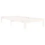 Estructura de cama madera maciza de pino blanco 90x200 cm de vidaXL, Camas y somieres - Ref: Foro24-810351, Precio: 77,42 €, ...