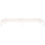 Estructura de cama madera maciza de pino blanco 90x200 cm de vidaXL, Camas y somieres - Ref: Foro24-810351, Precio: 78,35 €, ...