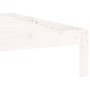 Massives Bettgestell aus weißem Kiefernholz, 90 x 200 cm von vidaXL, Betten und Lattenroste - Ref: Foro24-810351, Preis: 78,4...