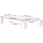 Estructura de cama madera maciza de pino blanco 90x200 cm de vidaXL, Camas y somieres - Ref: Foro24-810351, Precio: 77,42 €, ...