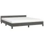 Bettgestell mit dunkelgrauem Samtkopfteil 180x200 cm von vidaXL, Betten und Lattenroste - Ref: Foro24-347586, Preis: 128,99 €...
