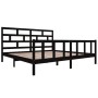 Solid black pine wood bed frame 200x200 cm by vidaXL, Beds and slatted bases - Ref: Foro24-3101372, Price: 220,32 €, Discount: %