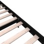 Solid black pine wood bed frame 200x200 cm by vidaXL, Beds and slatted bases - Ref: Foro24-3101372, Price: 220,32 €, Discount: %