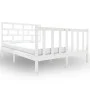 Massiver Bettrahmen aus weißem Kiefernholz, 120 x 190 cm von vidaXL, Betten und Lattenroste - Ref: Foro24-3101319, Preis: 136...