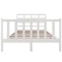 Solid white pine wood bed frame 120x190 cm by vidaXL, Beds and slatted bases - Ref: Foro24-3101319, Price: 138,55 €, Discount: %