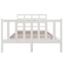 Solid white pine wood bed frame 120x190 cm by vidaXL, Beds and slatted bases - Ref: Foro24-3101319, Price: 138,55 €, Discount: %