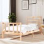 Solid pine wood bed frame 90x190 cm by vidaXL, Beds and slatted bases - Ref: Foro24-3101313, Price: 95,38 €, Discount: %