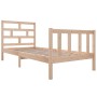 Solid pine wood bed frame 90x190 cm by vidaXL, Beds and slatted bases - Ref: Foro24-3101313, Price: 95,38 €, Discount: %