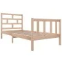Solid pine wood bed frame 90x190 cm by vidaXL, Beds and slatted bases - Ref: Foro24-3101313, Price: 94,17 €, Discount: %