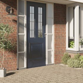 Láminas de ventana esmerilada 5 uds PVC gris