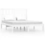 White solid pine wood bed frame 140x200 cm by vidaXL, Beds and slatted bases - Ref: Foro24-3101024, Price: 141,64 €, Discount: %