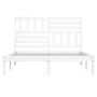 White solid pine wood bed frame 140x200 cm by vidaXL, Beds and slatted bases - Ref: Foro24-3101024, Price: 143,48 €, Discount: %