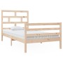 Bettgestell aus massivem Kiefernholz, 100 x 200 cm von vidaXL, Betten und Lattenroste - Ref: Foro24-3101273, Preis: 108,56 €,...