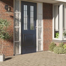 Láminas de ventana esmerilada 4 uds PVC patrón de bambú